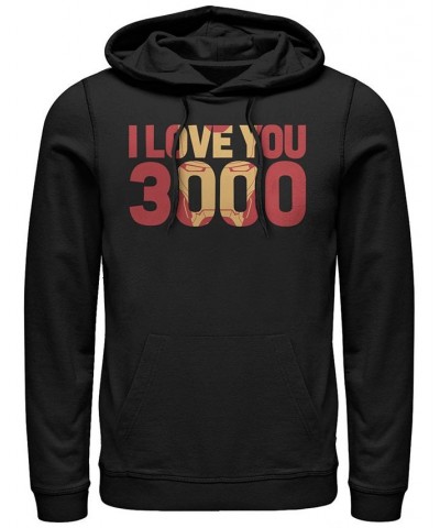 Marvel Men's Avengers Endgame I Love You 3000 Iron Man, Pullover Hoodie Black $30.36 Sweatshirt