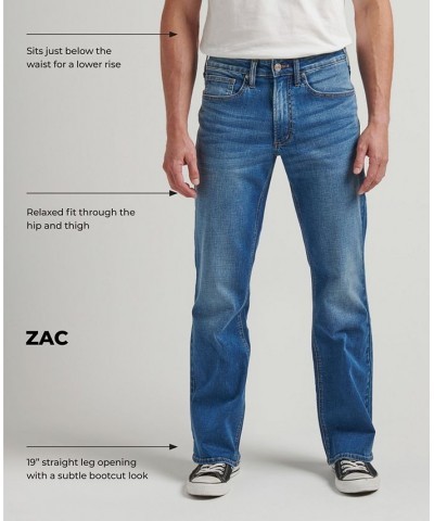 Men's Zac Relaxed Fit Straight Leg Jeans Blue $37.84 Jeans