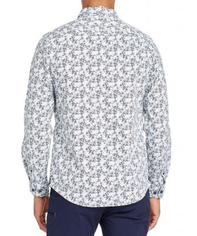 Men's Slim-Fit All Knit Stag Horn Long Sleeve Shirt White $42.78 Shirts