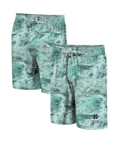 Men's Green Notre Dame Fighting Irish Realtree Aspect Ohana Swim Shorts $30.79 Swimsuits