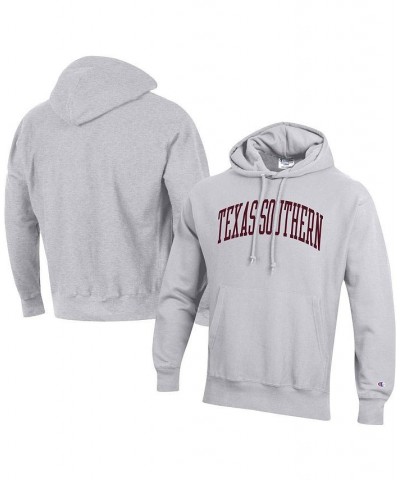 Men's Gray Texas Southern Tigers Tall Arch Pullover Hoodie $40.85 Sweatshirt