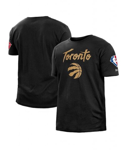 Men's Black Toronto Raptors 2021/22 City Edition Brushed Jersey T-shirt $17.64 T-Shirts