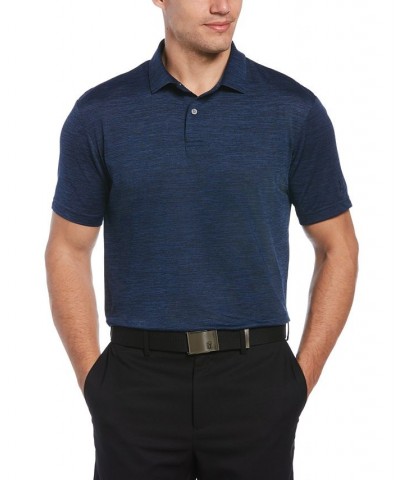 Men's Space Dye Texture Golf Polo Shirt Brown $20.50 Polo Shirts