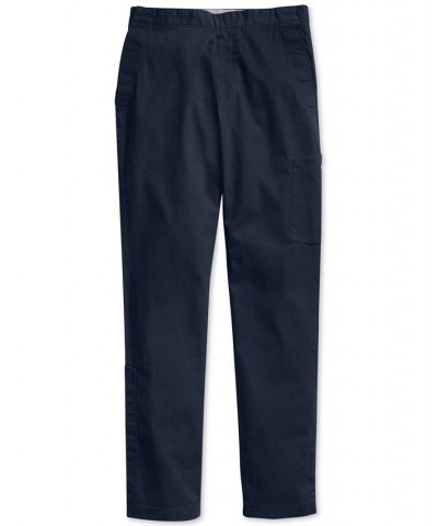 Men's Seated Fit Chino Pants with Velcro Closure Blue $43.73 Pants