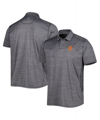 Men's Gray San Francisco Giants Delray IslandZone Polo Shirt $43.75 Polo Shirts