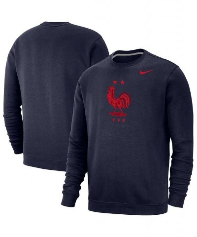 Men's Navy France National Team Fleece Pullover Sweatshirt $31.50 Sweatshirt