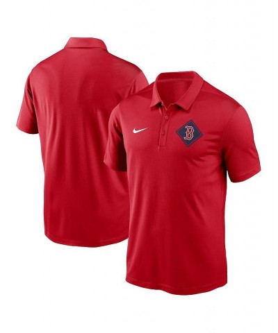 Men's Red Boston Red Sox Diamond Icon Franchise Performance Polo Shirt $35.09 Polo Shirts