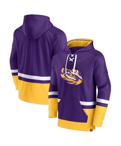 Men's Branded Purple LSU Tigers First Battle Pullover Hoodie $39.74 Sweatshirt