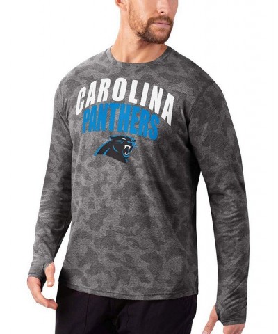 Men's Black Carolina Panthers Camo Long Sleeve T-shirt $35.00 T-Shirts