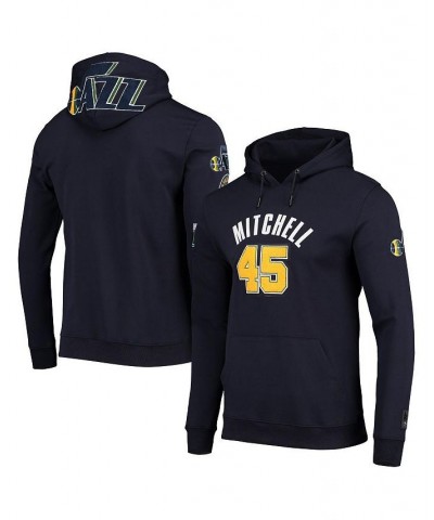 Men's Donovan Mitchell Navy Utah Jazz Player Pullover Hoodie $57.60 Sweatshirt