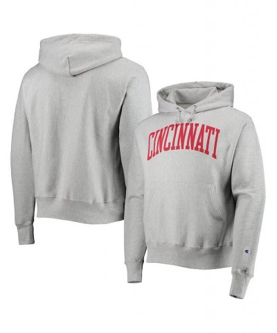 Men's Heathered Gray Cincinnati Bearcats Cincy Arch Pullover Hoodie $43.34 Sweatshirt