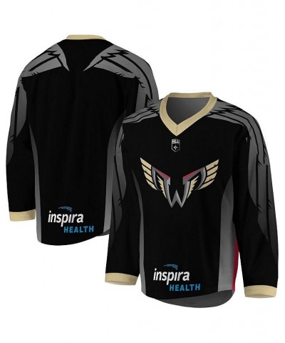 Men's Black, Gray Philadelphia Wings Replica Jersey $53.75 Jersey