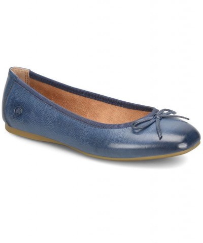 Women's Brin Comfort Flats Blue $49.50 Shoes