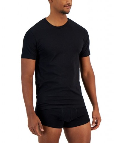 Men's 4-Pk. Classic-Fit Solid Cotton T-Shirts Black $12.96 Undershirt