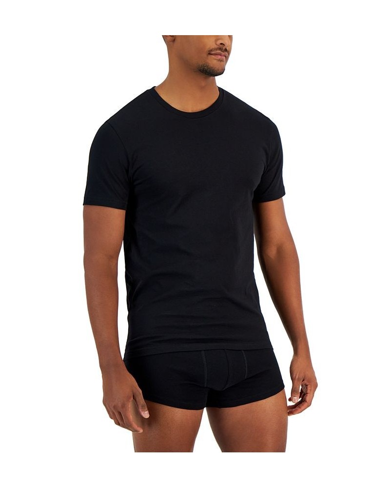 Men's 4-Pk. Classic-Fit Solid Cotton T-Shirts Black $12.96 Undershirt