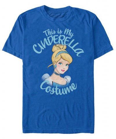 Disney Men's Cinderella Halloween Costume Short Sleeve T-Shirt Blue $15.40 T-Shirts