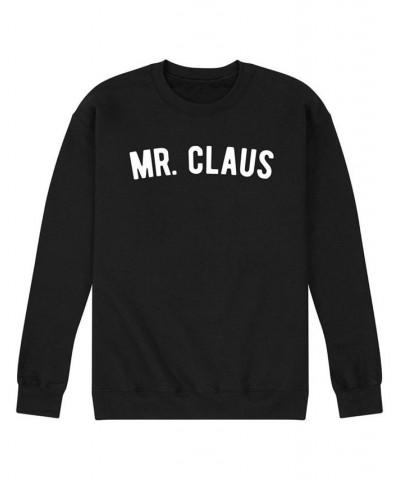 Men's Mr. Claus Fleece T-shirt Black $29.69 T-Shirts