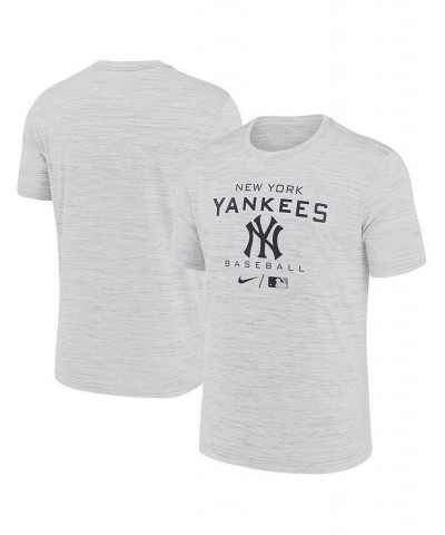 Men's White New York Yankees Authentic Collection Velocity Practice Performance T-shirt $26.99 T-Shirts
