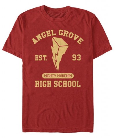 Men's Angel Grove Short Sleeve Crew T-shirt Red $20.64 T-Shirts
