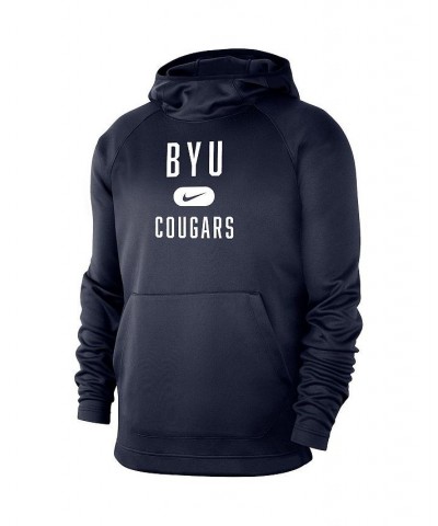 Men's Navy BYU Cougars Spotlight Raglan Pullover Hoodie $43.19 Sweatshirt