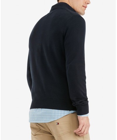 Men's Signature Solid Quarter-Zip Sweater PD03 $28.27 Sweaters