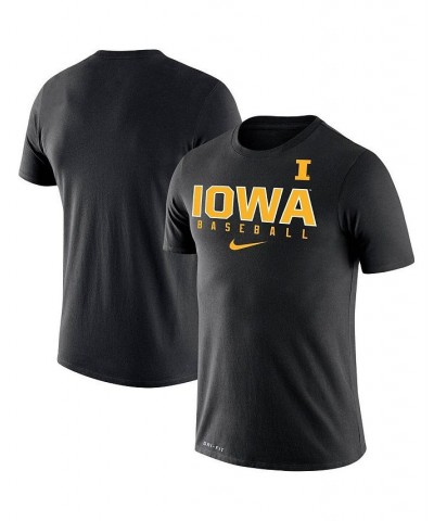 Men's Black Iowa Hawkeyes Baseball Legend Performance T-shirt $21.50 T-Shirts
