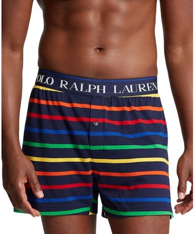 Men's Striped Ultra-Soft Boxers Black $20.14 Underwear