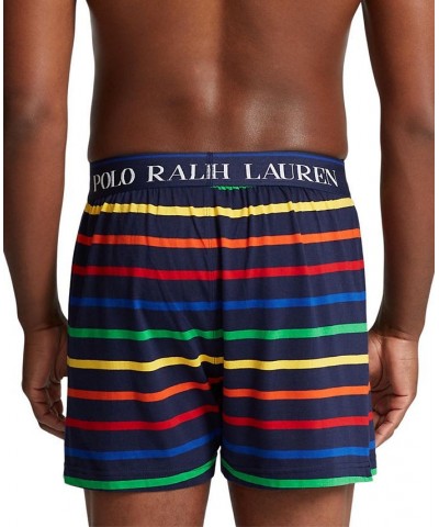 Men's Striped Ultra-Soft Boxers Black $20.14 Underwear