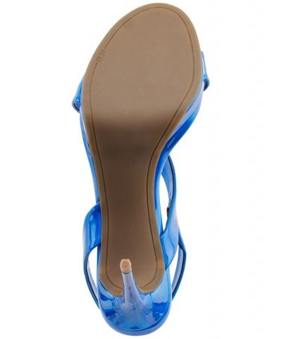 Women's Diva Slip-On Slingback Dress Sandals Blue $52.82 Shoes