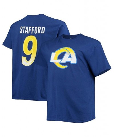 Men's Branded Matthew Stafford Royal Los Angeles Rams Big and Tall Player Name and Number T-shirt $22.05 T-Shirts