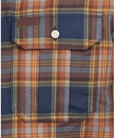 Men's Singsby Tailored-Fit Temperature-Regulating Highland Check Shirt Gray $32.40 Shirts