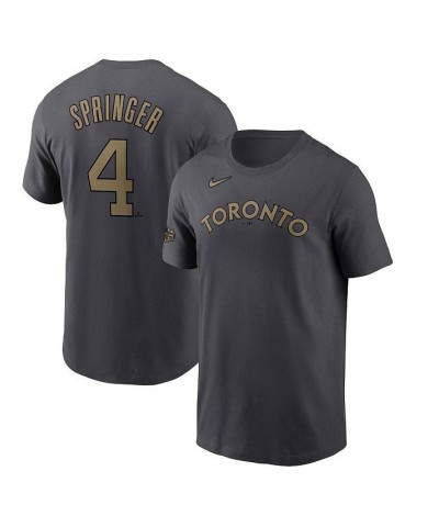 Men's George Springer Charcoal Toronto Blue Jays 2022 MLB All-Star Game Name and Number T-shirt $19.78 T-Shirts